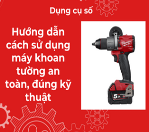 Top 3 máy khoan pin có búa không chổi than đáng mua nhất hiện nay