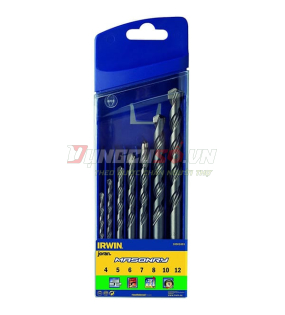 Bộ mũi khoan bê tông đuôi trụ 7 cây IRWIN 10501893