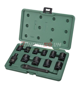 Bộ đầu tuýp đen 12 chi tiết 1/2in Sata 09009