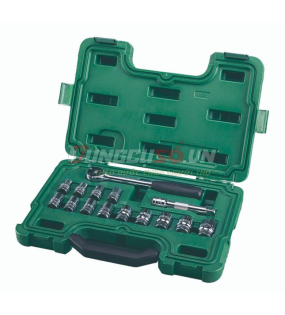 Bộ đầu tuýp 15 chi tiết 1/2in Sata 09525