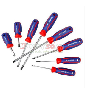 Bộ tuốc nơ vít 8 chi tiết Workpro - WP200505