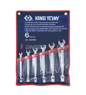 Bộ cờ lê miệng tuýp 6 chi tiết 10-19mm Kingtony 1B06MR