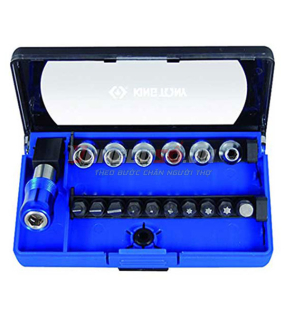 Bộ đầu tuýp và vít 17 chi tiết Kingtony 2517MR