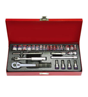 Bộ tuýp 1/4″ 26 chi tiết Kingtony 2526CR