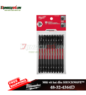 Đầu vặn vít dài (PH2-110mm) Milwaukee 48-32-4364D (bộ 10 mũi)