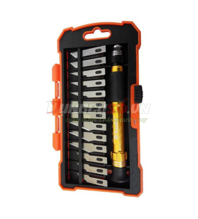 Bộ dao điêu khắc 1 cán dao + 13 lưỡi dao 14 chi tiết Asaki AK-3961
