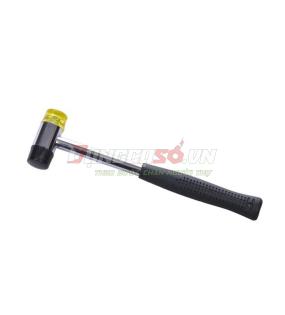 Búa 2 đầu nhựa vàng trắng (cán thép bọc nhựa) 30mm Asaki AK-9519