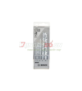Mũi khoan tường bộ 5 mũi (4/5/6/8/10mm) Bosch 2608590090