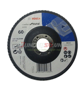 Đĩa nhám xếp Alox P60, Ø180mm 