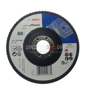 Đĩa nhám xếp Alox P120 Ø180mm Bosch 2608601695