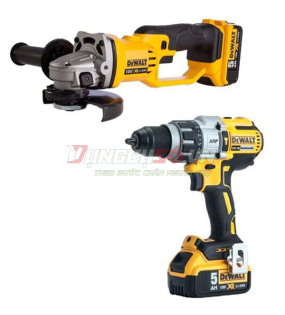 Combo DCD996/DCG412/2pin 5Ah/DCB115/túi vải STL Dewalt CB996412P2