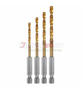 Bộ 4 Mũi Khoan Kim Loại Hss INGCO AKD1402