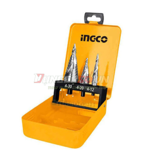 Bộ 3 mũi khoan chóp nón INGCO AKSDS0302