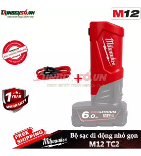 Bộ Sạc Di Động Milwaukee M12 TC2