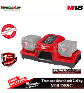 Trạm sạc siêu nhanh 2 cổng Milwaukee M18 DBSC