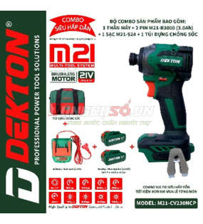 Máy Bắn Vít Dùng Pin Dekton M21-CV230NCP