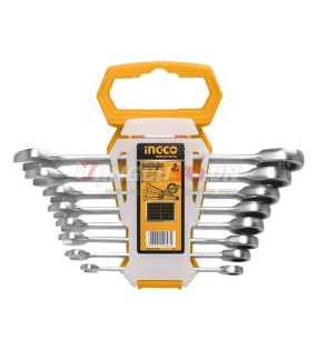 Bộ 8 cờ lê vòng miệng hai chiều 8- 19mm INGCO HKSPAR1082