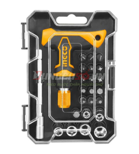 Bộ 18 tua vít tay cầm chữ T INGCO HKSDB0188