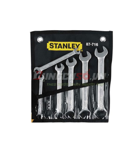 Bộ cờ lê 2 đầu miệng 6 cây hệ in Stanley 87-716-1
