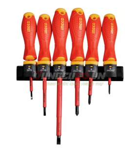 Bộ 6 tua vít cách điện INGCO HKISD0608