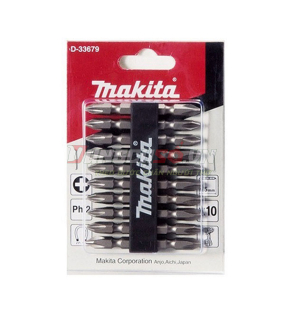 Bộ mũi vít 2 đầu 10 cái Makita D-33679