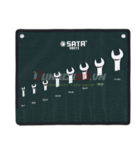 Bộ cờ lê hai đầu miệng 8 chi tiết Sata 08013