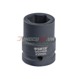 Đầu tuýp đen 6 cạnh 3/4in – 22mm Sata 34510