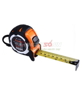 Thước kéo nền vàng chống va đập 5m x 19mm Asaki AK-2771