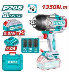 Máy siết bu lông dùng pin 20V TOTAL TIWLI20135