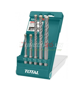 Bộ 5 mũi khoan bê tông đuôi gài 6-12mm Total TAC190501