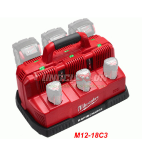 Bộ sạc nhanh 12V-18V Milwaukee M12-18C3