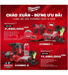 Bộ đôi combo M12 và M18 Milwaukee combo Chào xuân