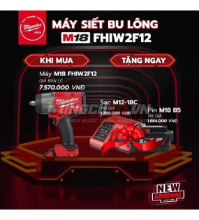 Máy siết bu lông pin 18V 2169Nm Milwaukee FHIWF2F12