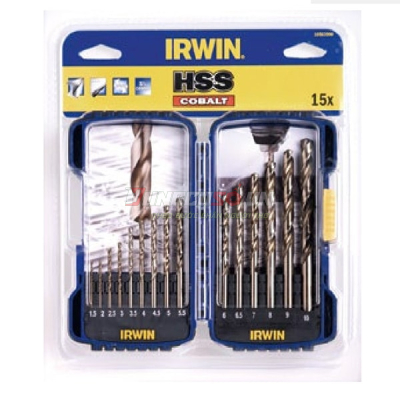 Bộ mũi khoan kim loại HSS COBALT 15 mũi IRWIN 10503990