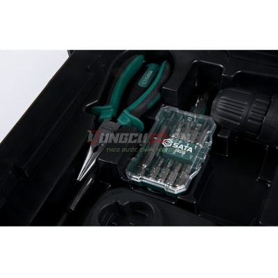 Bộ máy khoan pin 12V 77 chi tiết Sata 05152B