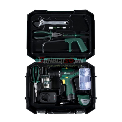 Bộ máy khoan pin 12V 77 chi tiết Sata 05152B