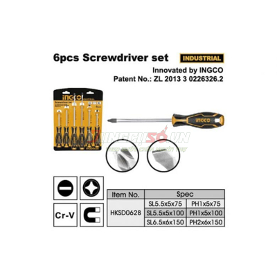 Bộ 6 tua vít INGCO HKSD0628