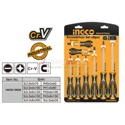 Bộ 8 tua vít INGCO HKSD0828