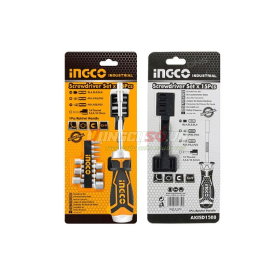 Bộ Tua Vít 15 Đầu INGCO AKISD1508