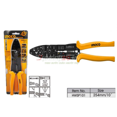 Kềm tuốt dây điện đa năng 10in INGCO HWSP101