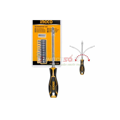 Bộ 12 tua vít thay đổi trục linh hoạt INGCO AKSDFL1208
