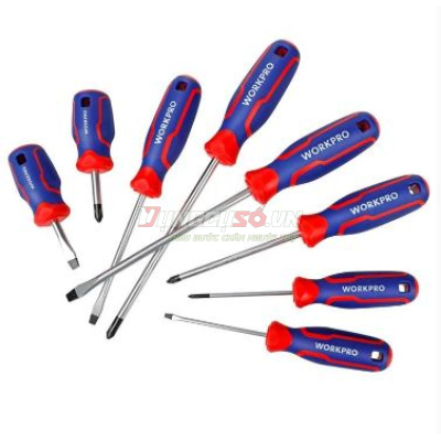 Bộ tuốc nơ vít 8 chi tiết Workpro - WP200505