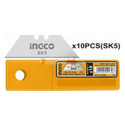Bộ 10 lưỡi dao tiện dụng 61x19mm INGCO HUKB611