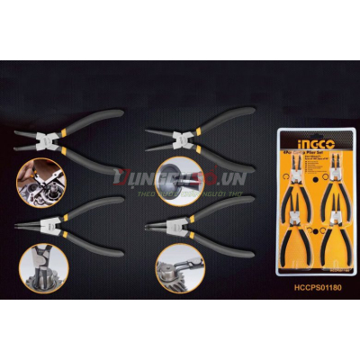 Bộ 4 Kềm Mở Phe 7in INGCO HCCPS01180