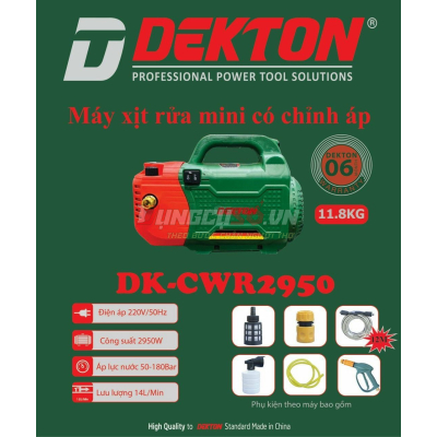 Máy Xịt Rửa Chỉnh Áp Dekton DK-CWR2950