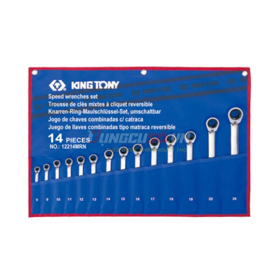 Bộ cờ lê vòng miệng 14 chi tiết 8-24mm Kingtony 12214MR