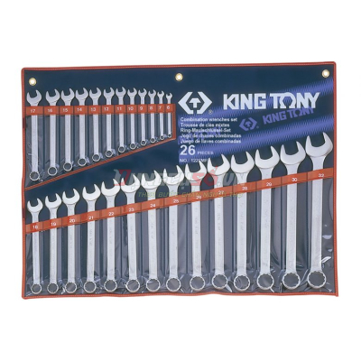 Bộ cờ lê vòng miệng 26 chi tiết 6-32mm Kingtony 1226MR