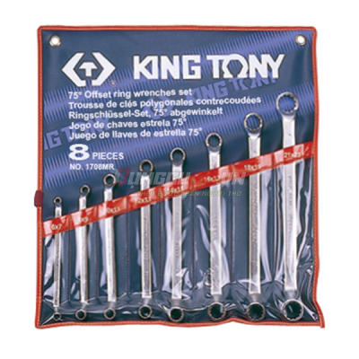 Bộ cờ lê vòng 8 chi tiết 6-23mm Kingtony 1708MR