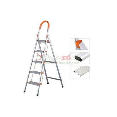 Thang ghế 5 bậc khung Inox Nakata TY105B