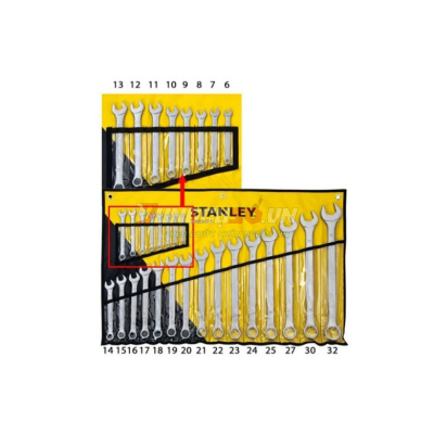 Bộ cờ lê vòng miệng hệ Mét 23 chi tiết Stanley STMT33650-8